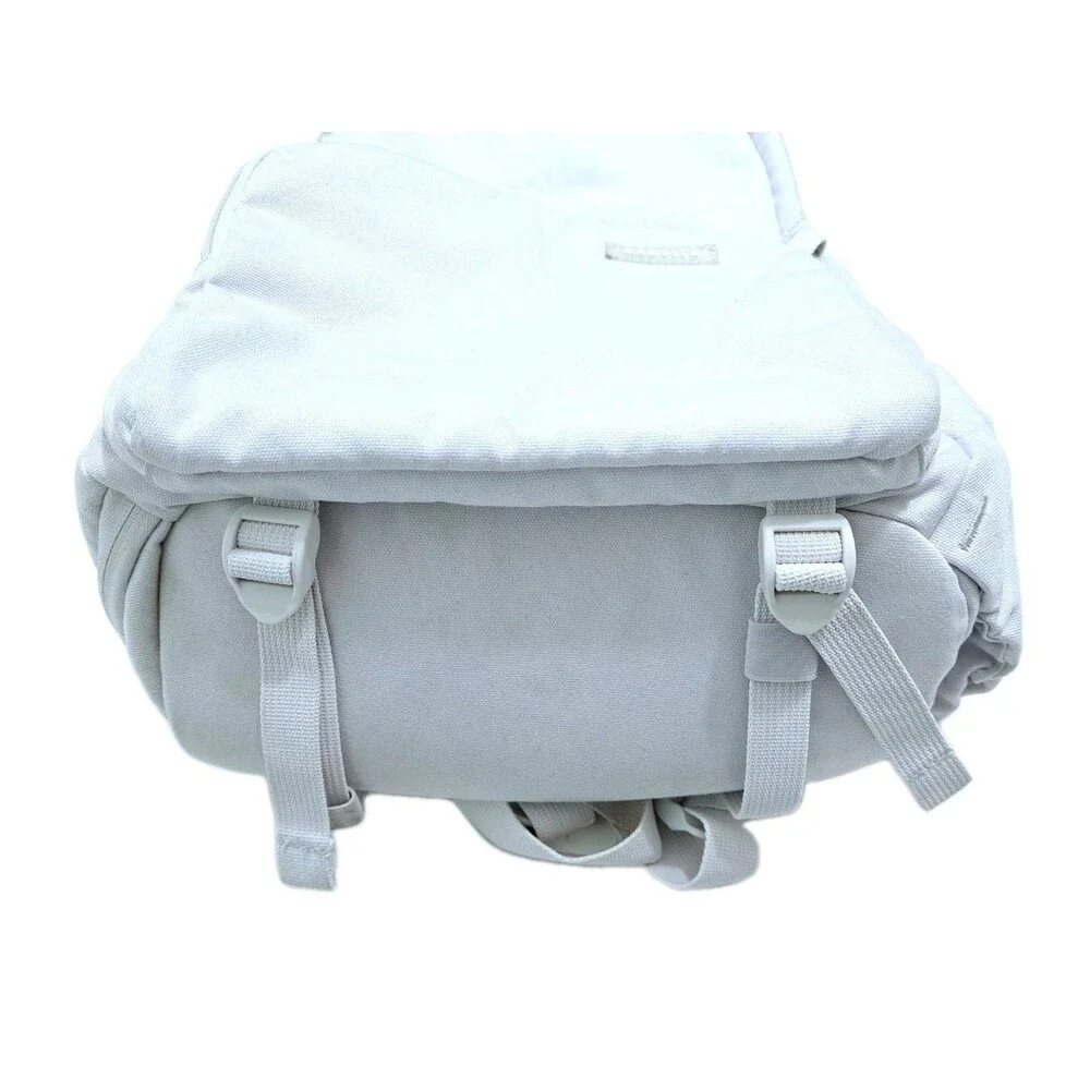 Brevite Backpack Laptop Compartment School Book Bag White